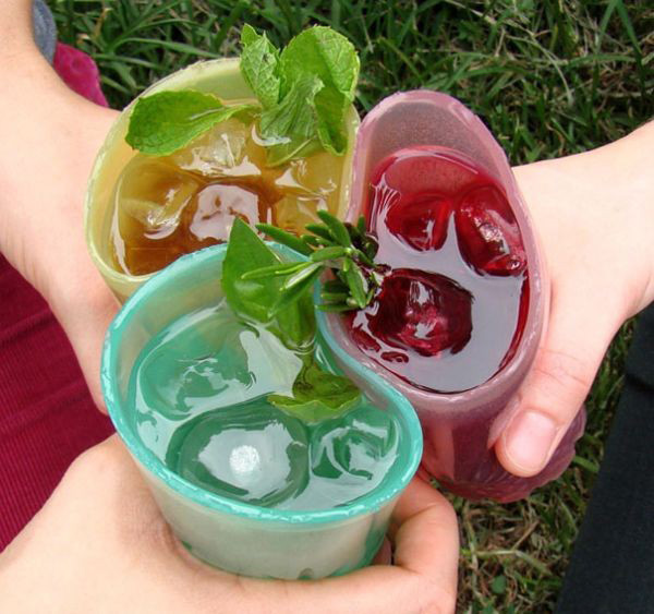 Экологически чистые съедобные стаканчики из желе